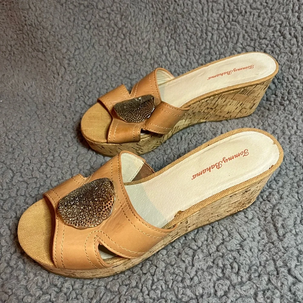 Tommy Bahama Women's‎ St. Santino Cork Wedge Sandals – Size 10
